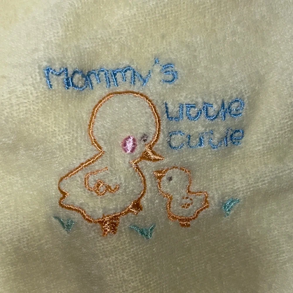 Fisher-Price Yellow Duck Bib and Towel Set - Picture 8 of 8